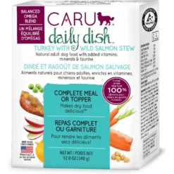 Caru Daily Dish Turkey With Wild Salmon Stew Grain-Free Wet Dog Food