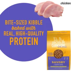 Tiki Dog Born Carnivore Savory Chicken, Peas & Lentils, Baked Dry Dog Food -Pawsphoria Sales Store 145216 PT5. AC SS1800 V1701796372