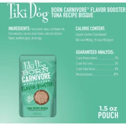 Tiki Dog Born Carnivore Flavor Booster Tuna Bisque Non-GMO Wet Dog Food Topper -Pawsphoria Sales Store 145234 PT3. AC SS1800 V1701796197