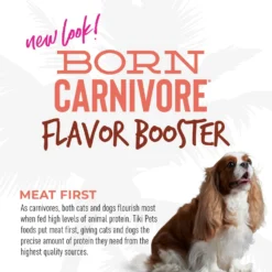 Tiki Dog Born Carnivore Flavor Booster Beef Bisque Non-GMO Wet Dog Food Topper -Pawsphoria Sales Store 145236 PT6. AC SS1800 V1701796186