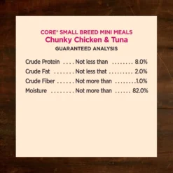 Wellness CORE Grain-Free Small Breed Mini Meals Chunky Chicken & Tuna In Gravy Dog Food Pouches -Pawsphoria Sales Store 145508 PT6. AC SS1800 V1611772344