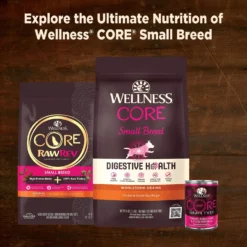 Wellness CORE Grain-Free Small Breed Mini Meals Chunky Chicken & Tuna In Gravy Dog Food Pouches -Pawsphoria Sales Store 145508 PT7. AC SS1800 V1611767527