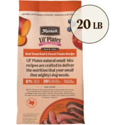 Merrick Lil' Plates Grain-Free Chicken-Free Real Texas Beef + Sweet Potato Recipe Small Breed Dry Dog Food -Pawsphoria Sales Store 145887 PT2. AC SS1800 V1673561677