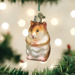 Old World Christmas Hamster Glass Tree Ornament, 2.75-in -Pawsphoria Sales Store 147035 PT3. AC SS1800 V1531259833