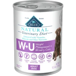 Blue Buffalo Natural Veterinary Diet W+U Weight Management + Urinary Care Chicken Wet Dog Food