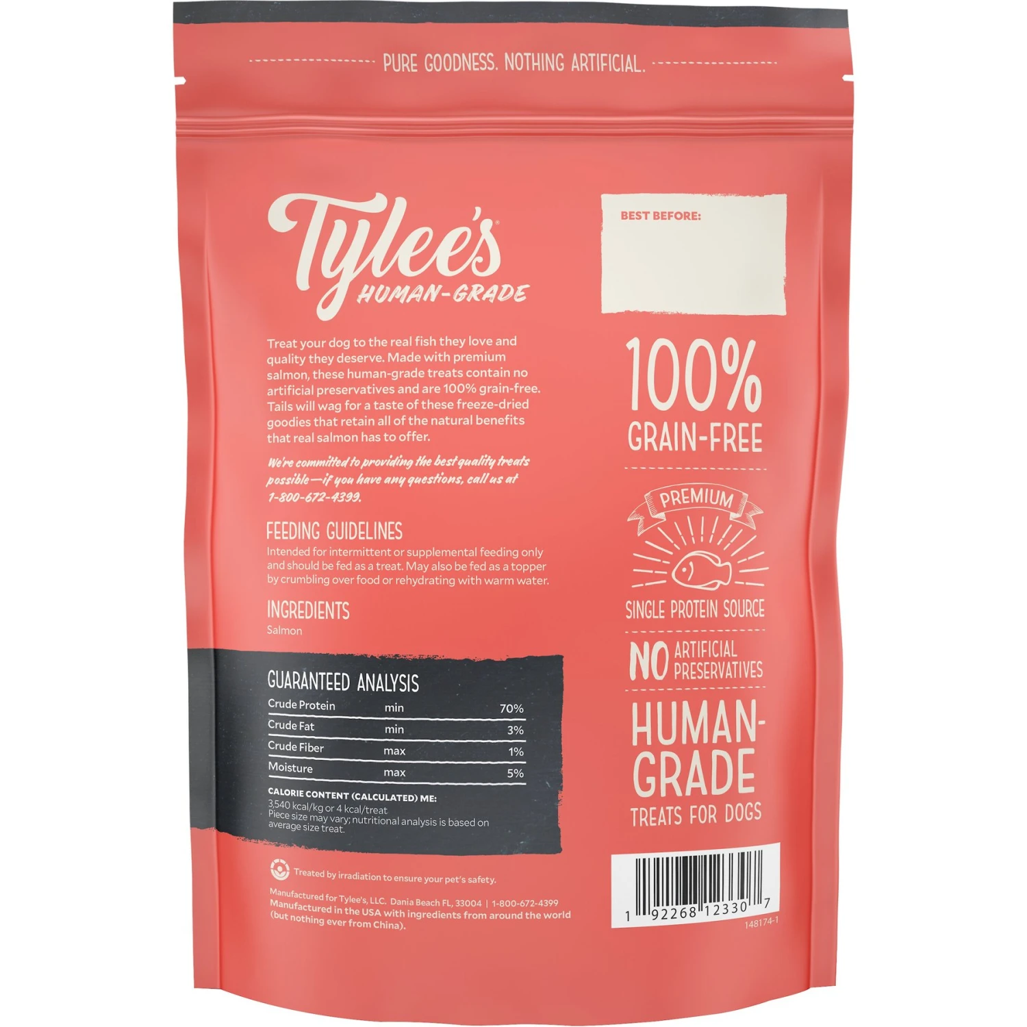 Tylee's Salmon Human-Grade Freeze-Dried Dog Treats 2 Tylee's Salmon Human-Grade Freeze-Dried Dog Treats - Image 2
