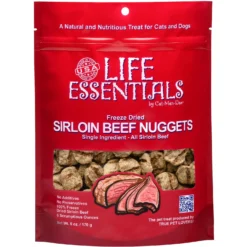 Cat-Man-Doo Life Essentials Sirloin Beef Nuggets Freeze-Dried Cat & Dog Treats