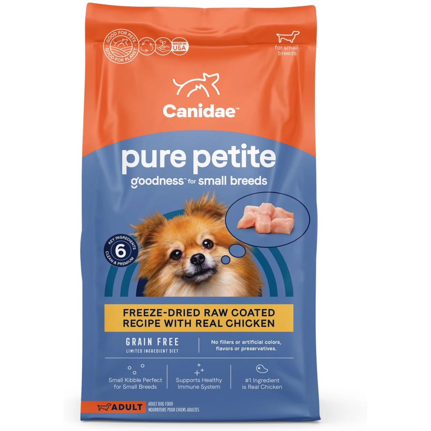 CANIDAE PURE Petite Adult Small Breed Grain-Free With Chicken Dry Dog Food 1 CANIDAE PURE Petite Adult Small Breed Grain-Free With Chicken Dry Dog Food
