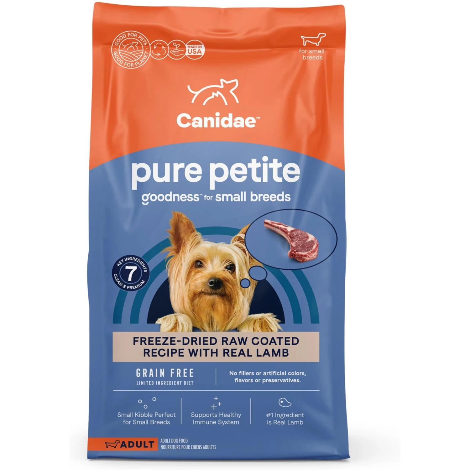CANIDAE PURE Petite Adult Small Breed Grain-Free With Lamb Dry Dog Food 1 CANIDAE PURE Petite Adult Small Breed Grain-Free With Lamb Dry Dog Food
