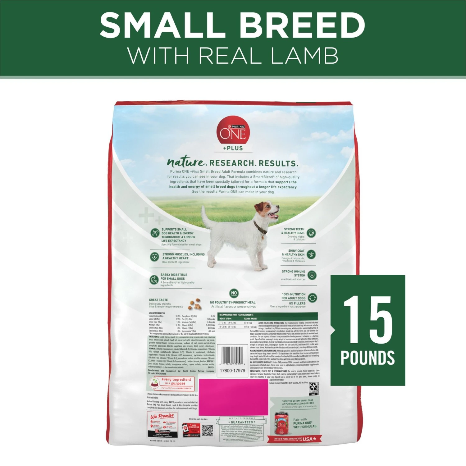 Purina ONE +Plus Adult Small Breed Lamb & Rice Formula Dry Dog Food 2 Purina ONE +Plus Adult Small Breed Lamb & Rice Formula Dry Dog Food - Image 2