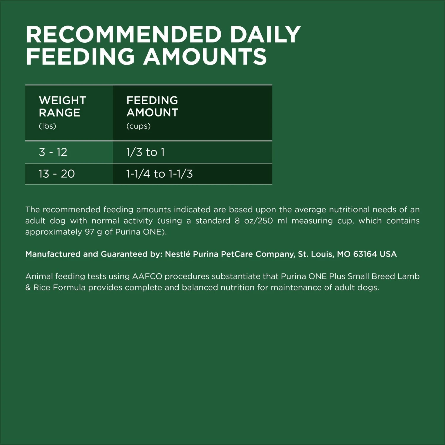 Purina ONE +Plus Adult Small Breed Lamb & Rice Formula Dry Dog Food 8 Purina ONE +Plus Adult Small Breed Lamb & Rice Formula Dry Dog Food - Image 8