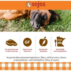 Sojos Mix-A-Meal Fruit & Veggie Pre-Mix Grain-Free Dog Food -Pawsphoria Sales Store 149640 PT4. AC SS1800 V1611088639