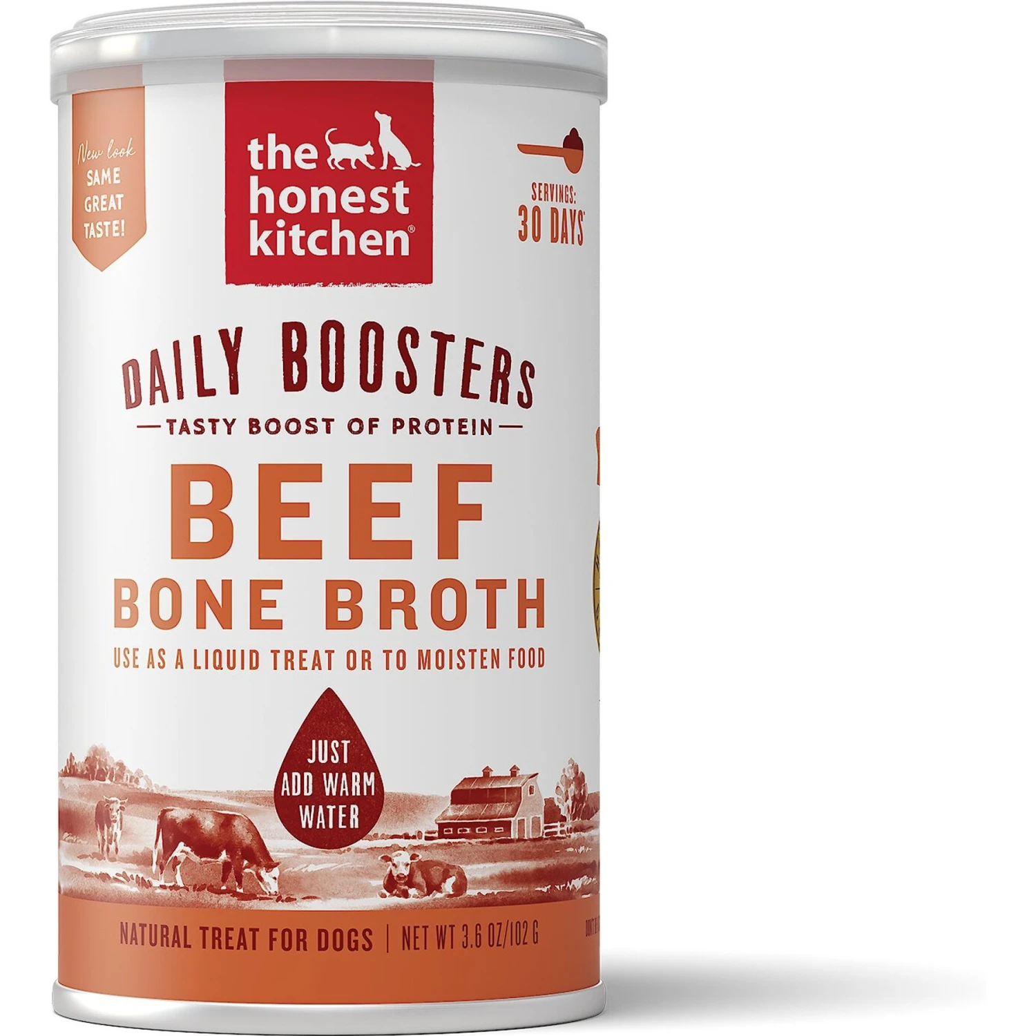 The Honest Kitchen Daily Boosters Beef Bone Broth With Turmeric For Dogs 1 The Honest Kitchen Daily Boosters Beef Bone Broth With Turmeric For Dogs