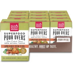 The Honest Kitchen Superfood POUR OVERS Lamb & Beef Stew With Veggies Wet Dog Food Topper