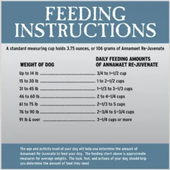 Annamaet Grain-Free Re-juvenate Senior Formula Dry Dog Food -Pawsphoria Sales Store 151121 PT8. AC SS1800 V1613100683