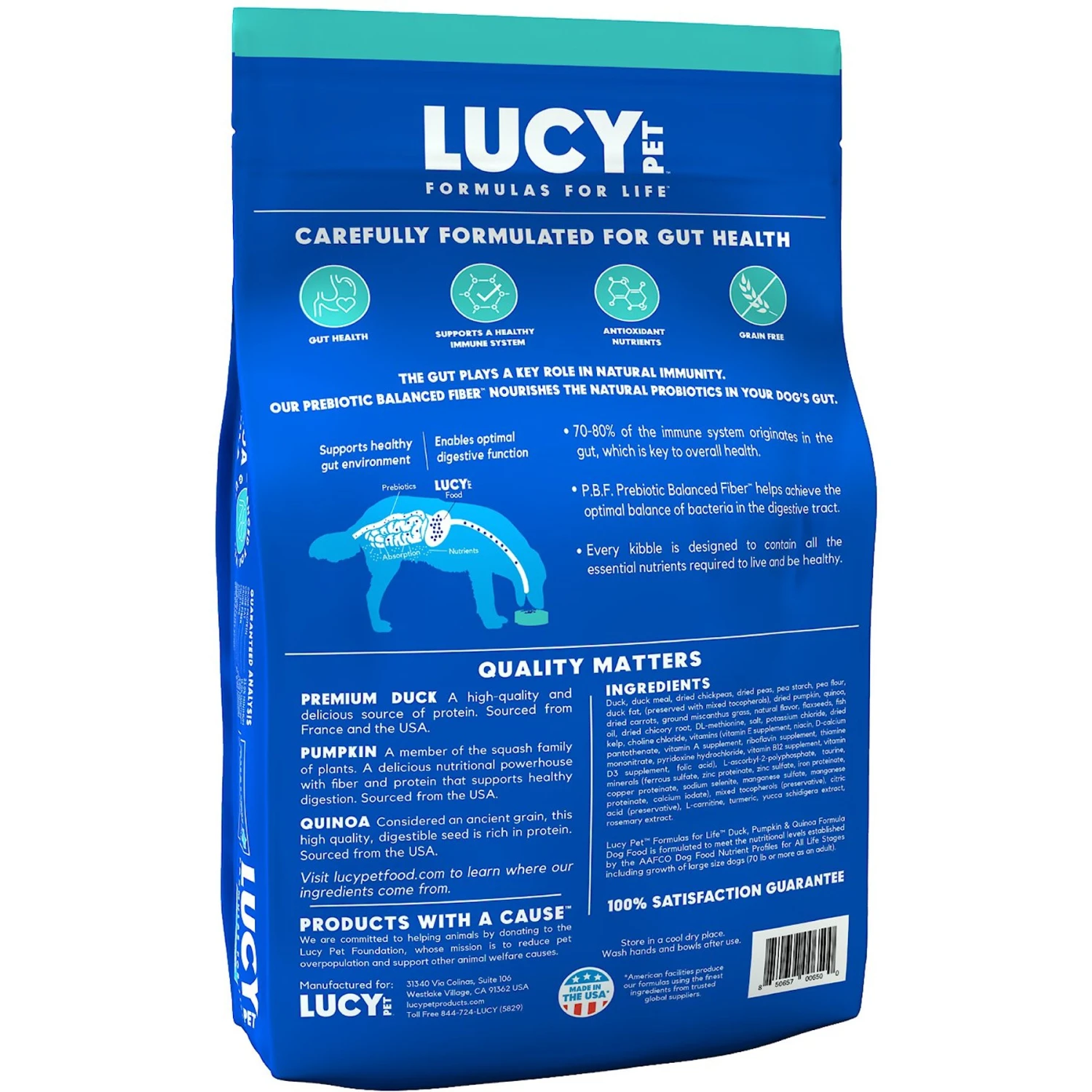 Lucy Pet Products Formulas For Life Grain-Free Duck, Pumpkin & Quinoa Formula Dry Dog Food 2 Lucy Pet Products Formulas For Life Grain-Free Duck, Pumpkin & Quinoa Formula Dry Dog Food - Image 2