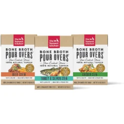The Honest Kitchen Bone Broth POUR OVERS Variety Pack Wet Dog Food Topper