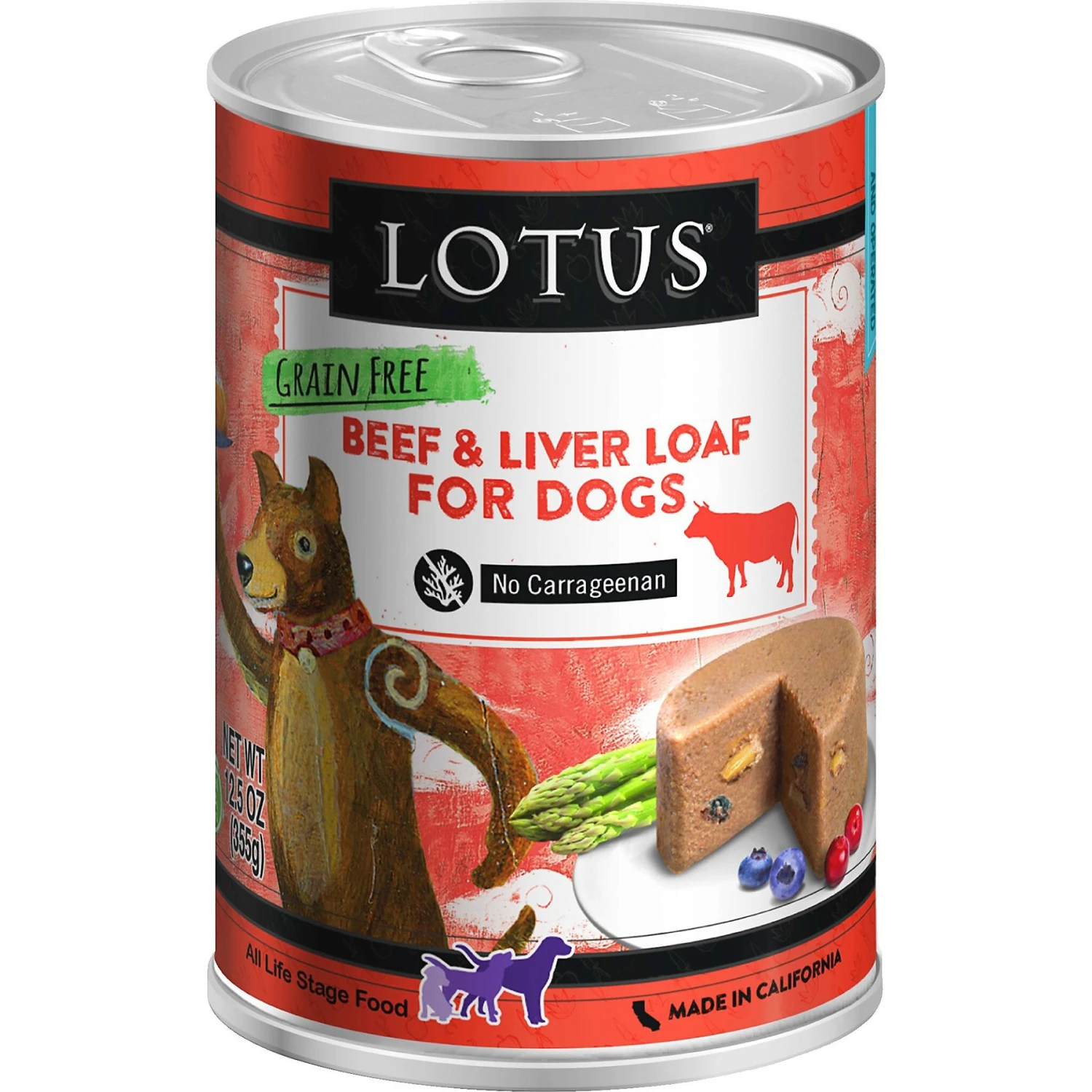 Lotus Grain-Free Beef Loaf Canned Dog Food 1 Lotus Grain-Free Beef Loaf Canned Dog Food