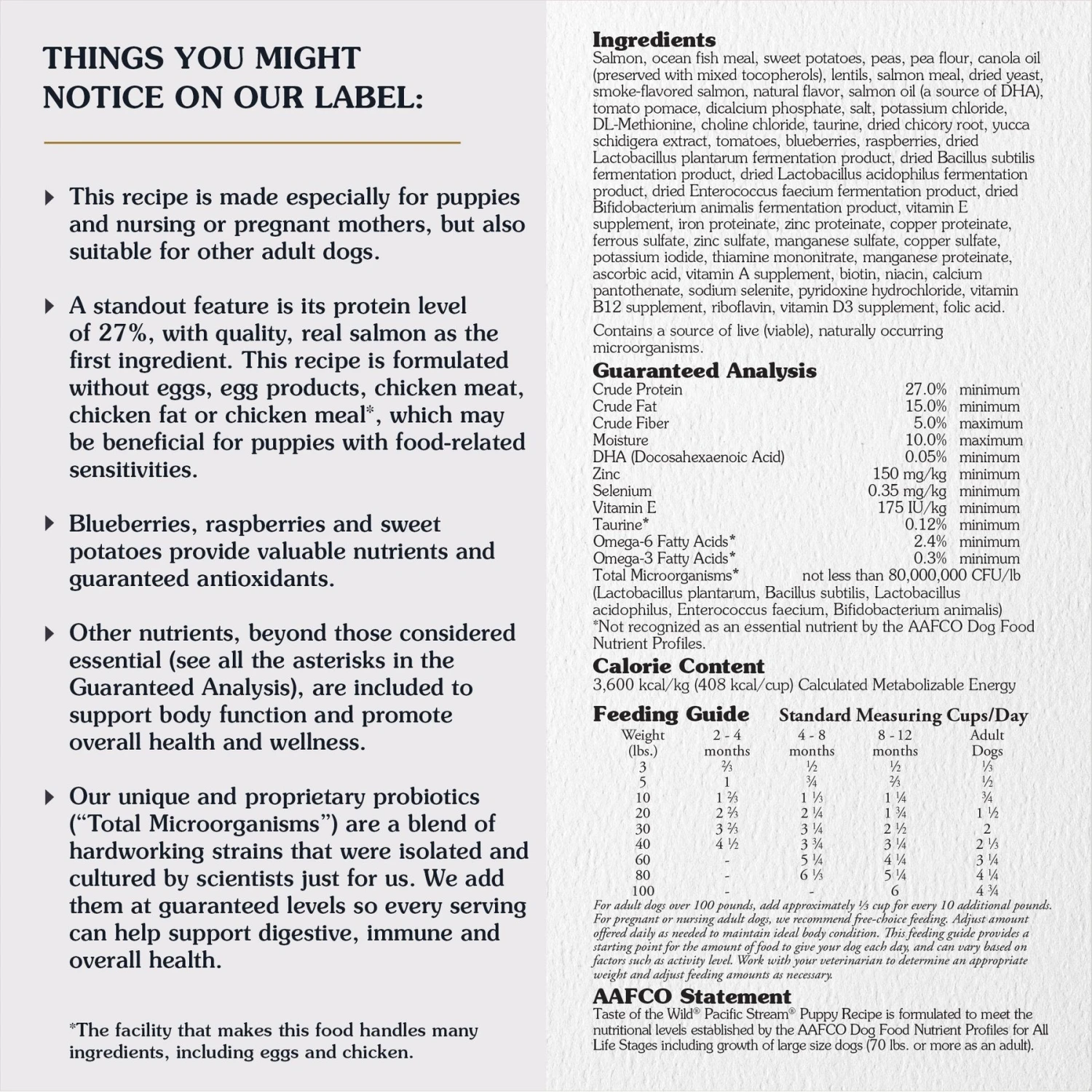 Taste Of The Wild Pacific Stream Smoke-Flavored Salmon Puppy Recipe Grain-Free Dry Dog Food 3 Taste Of The Wild Pacific Stream Smoke-Flavored Salmon Puppy Recipe Grain-Free Dry Dog Food - Image 3