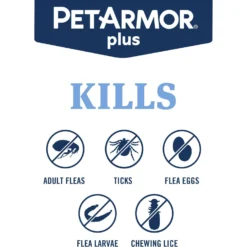 PetArmor Plus Flea & Tick Spot Treatment For Dogs, 5-22 Lbs, -Pawsphoria Sales Store 154770 PT3. AC SS1800 V1701361433