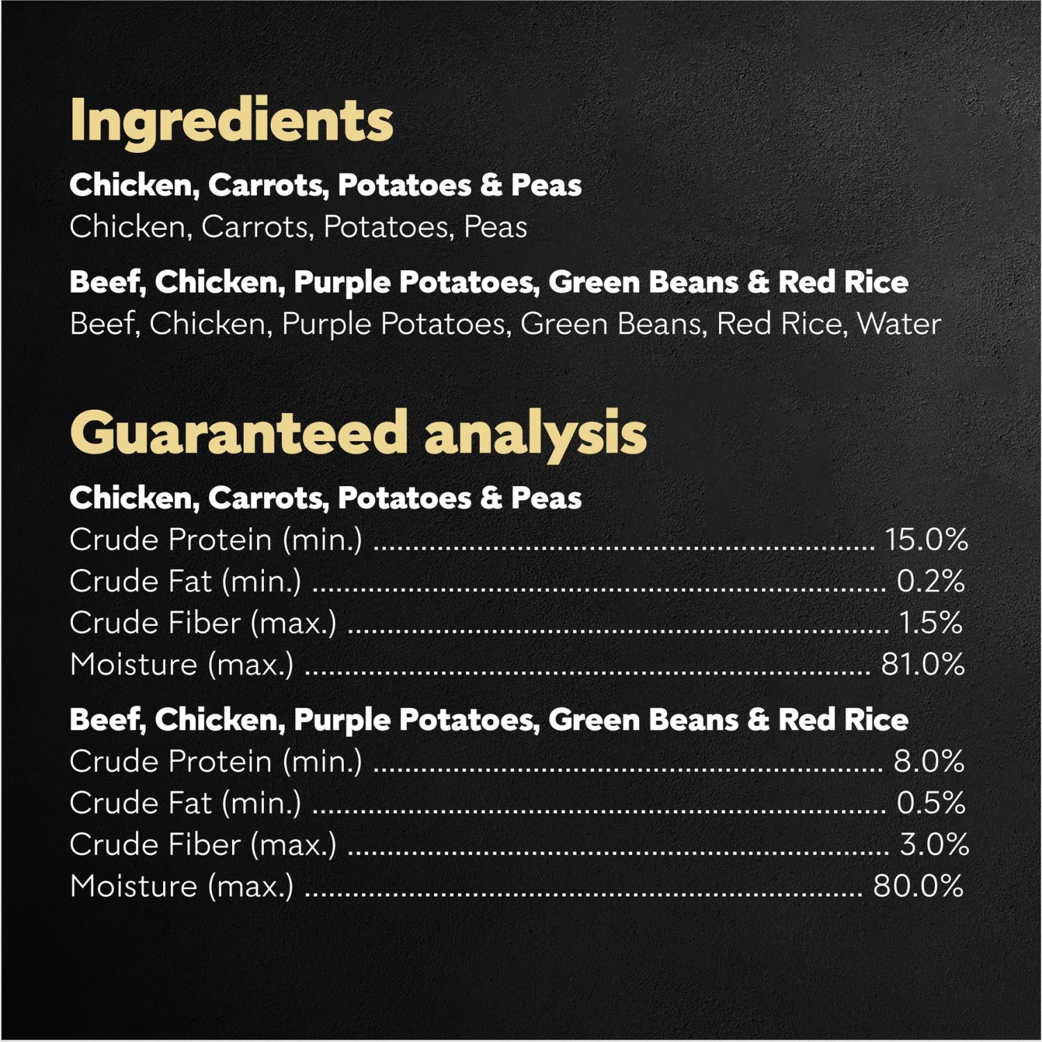 Cesar Simply Crafted Variety Pack Chicken, Carrots, Potatoes & Peas & Beef, Chicken, Purple Potatoes, Green Beans & Red Rice Adult Wet Dog Food Topper 6 Cesar Simply Crafted Variety Pack Chicken, Carrots, Potatoes & Peas & Beef, Chicken, Purple Potatoes, Green Beans & Red Rice Adult Wet Dog Food Topper - Image 6