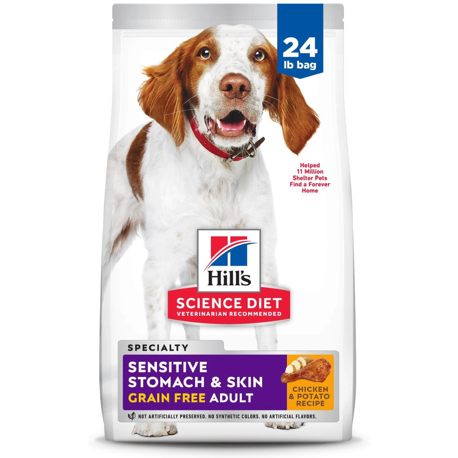 Hill's Science Diet Adult Sensitive Stomach & Sensitive Skin Grain-Free Chicken & Potato Recipe Dry Dog Food 1 Hill's Science Diet Adult Sensitive Stomach & Sensitive Skin Grain-Free Chicken & Potato Recipe Dry Dog Food