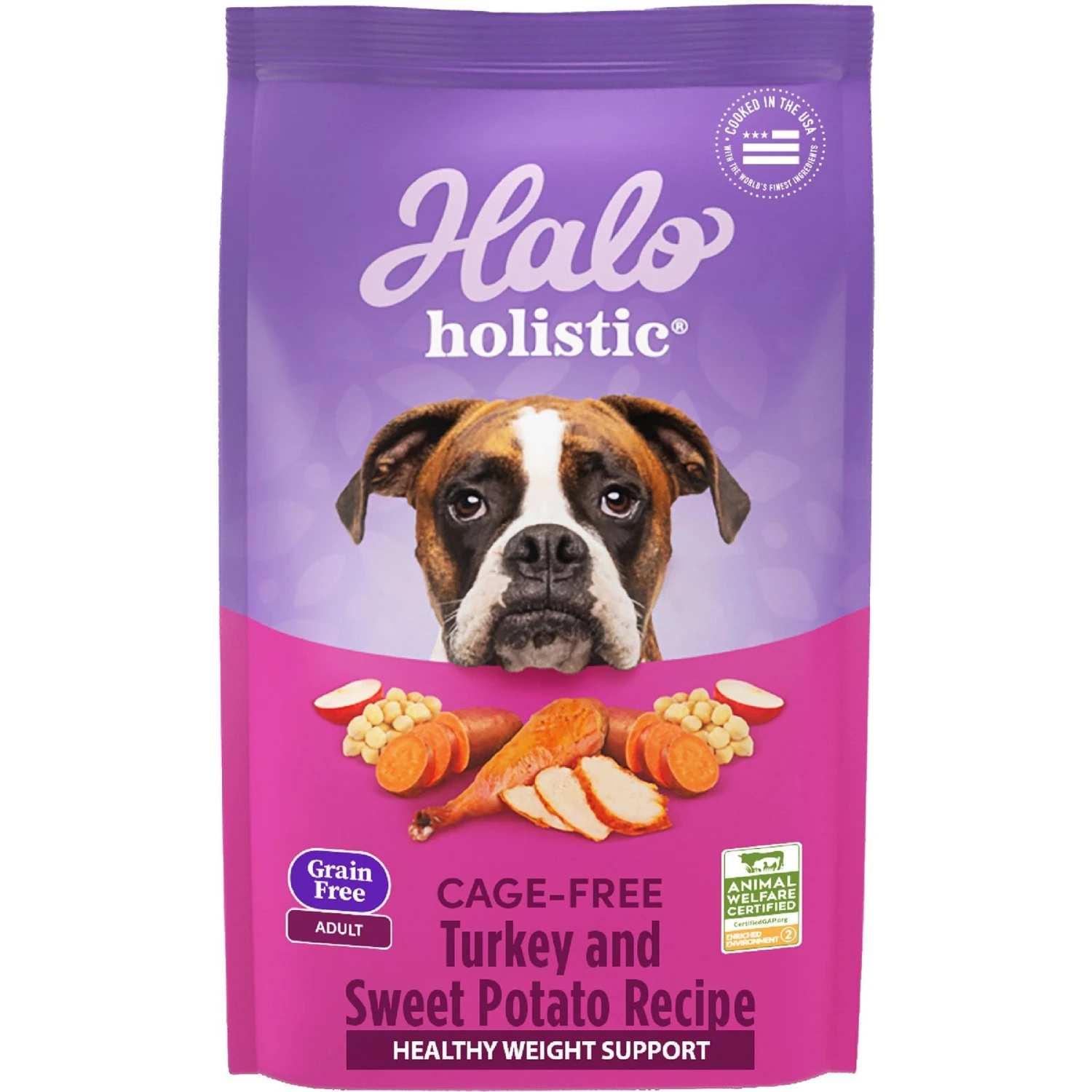Halo Holistic Complete Digestive Health Grain-Free Turkey & Sweet Potato Dog Food Recipe Adult Dry Dog Food 1 Halo Holistic Complete Digestive Health Grain-Free Turkey & Sweet Potato Dog Food Recipe Adult Dry Dog Food