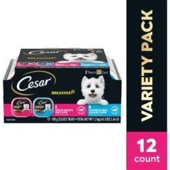 Cesar Breakfast Classic Loaf In Sauce Variety Pack Small Breed Adult Wet Dog Food Trays -Pawsphoria Sales Store 159227 PT2. AC SS1800 V1695655096