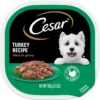 Cesar Turkey Recipe Filets In Gravy Small Breed Adult Wet Dog Food Trays