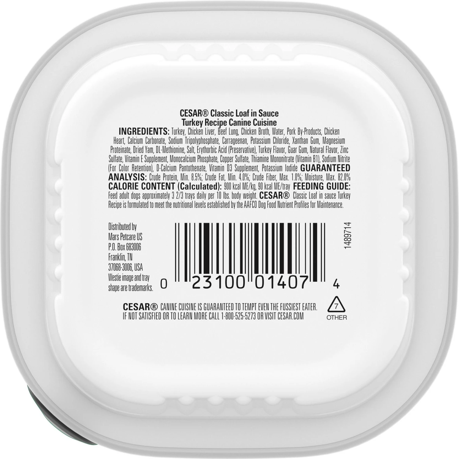 Cesar Turkey Recipe Filets In Gravy Small Breed Adult Wet Dog Food Trays 2 Cesar Turkey Recipe Filets In Gravy Small Breed Adult Wet Dog Food Trays - Image 2