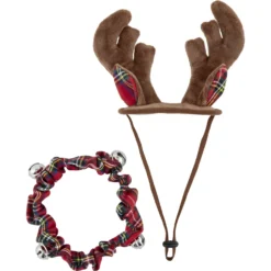 Frisco Holiday Antler Headband & Bell Collar Dog & Cat Costume -Pawsphoria Sales Store 160658 PT3. AC SS1800 V1568818030