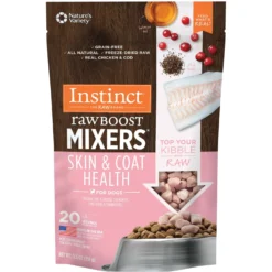 Instinct Freeze-Dried Raw Boost Mixers Grain-Free Skin & Coat Health Recipe Dog Food Topper