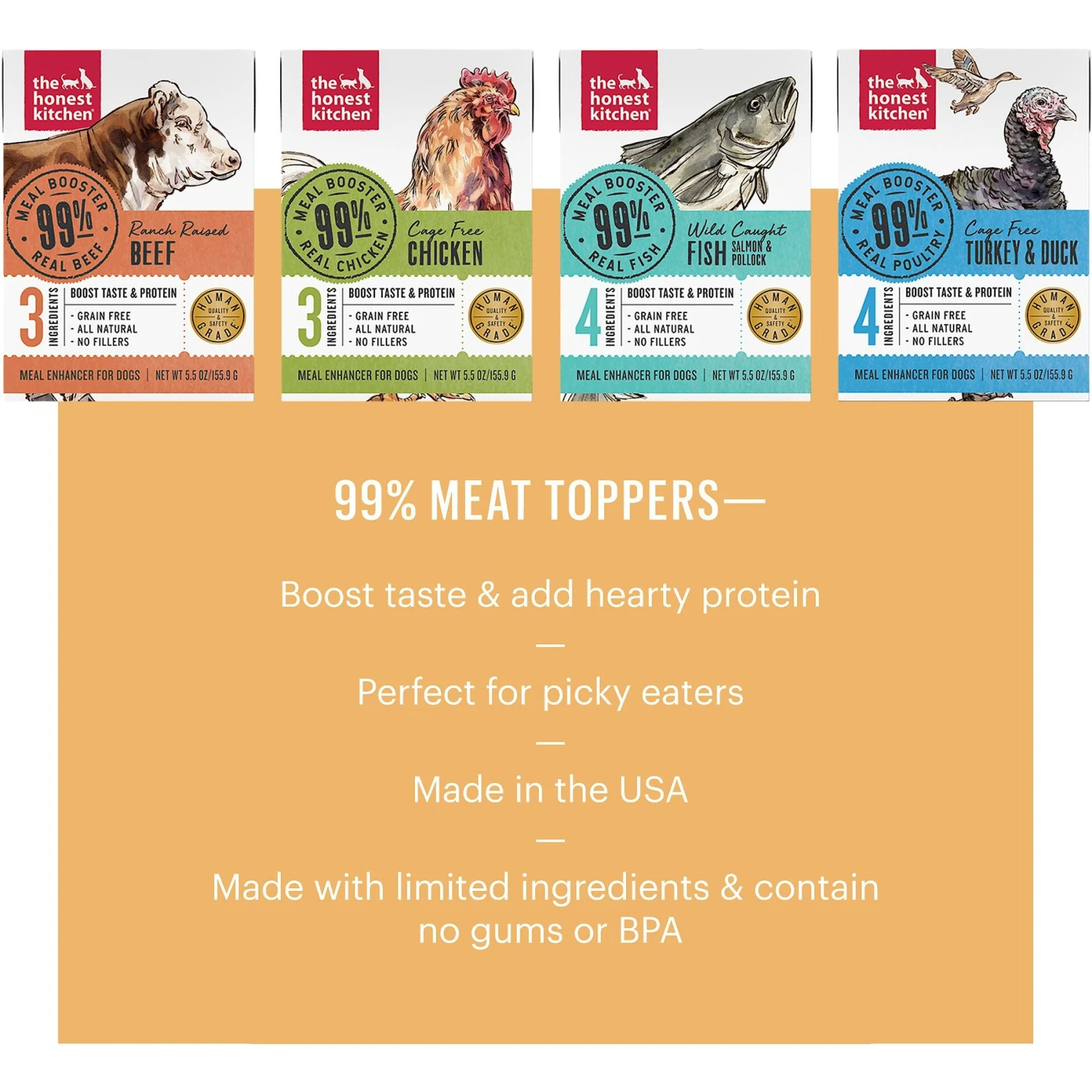 The Honest Kitchen Meal Booster 99% Chicken Wet Dog Food Topper 4 The Honest Kitchen Meal Booster 99% Chicken Wet Dog Food Topper - Image 4