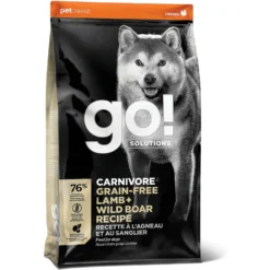 Go! Solutions Carnivore Grain-Free Lamb + Wild Boar Recipe Dry Dog Food