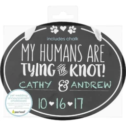 Pearhead Pet Wedding Announcement Chalkboard -Pawsphoria Sales Store 163485 PT2. AC SS1800 V1553698055
