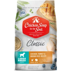 Chicken Soup For The Soul Large Breed Puppy Chicken, Turkey & Brown Rice Recipe Dry Dog Food