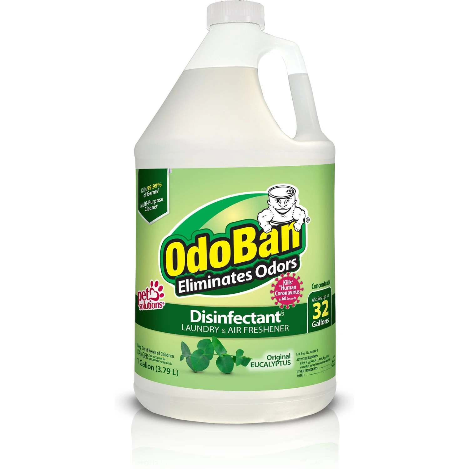 OdoBan Disinfectant Laundry & Air Freshener Concentrate, Eucalyptus Scent 1 OdoBan Disinfectant Laundry & Air Freshener Concentrate, Eucalyptus Scent