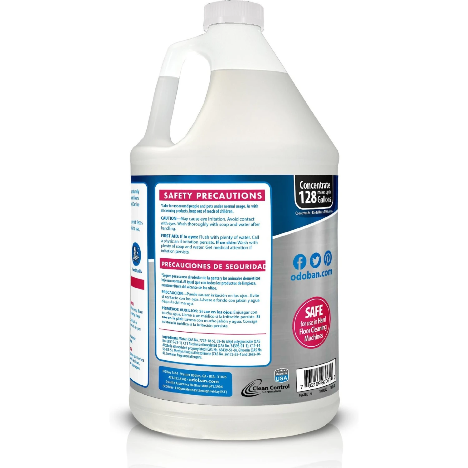 OdoBan No Rinse Neutral PH Floor Cleaner, Citrus Scent 2 OdoBan No Rinse Neutral PH Floor Cleaner, Citrus Scent - Image 2