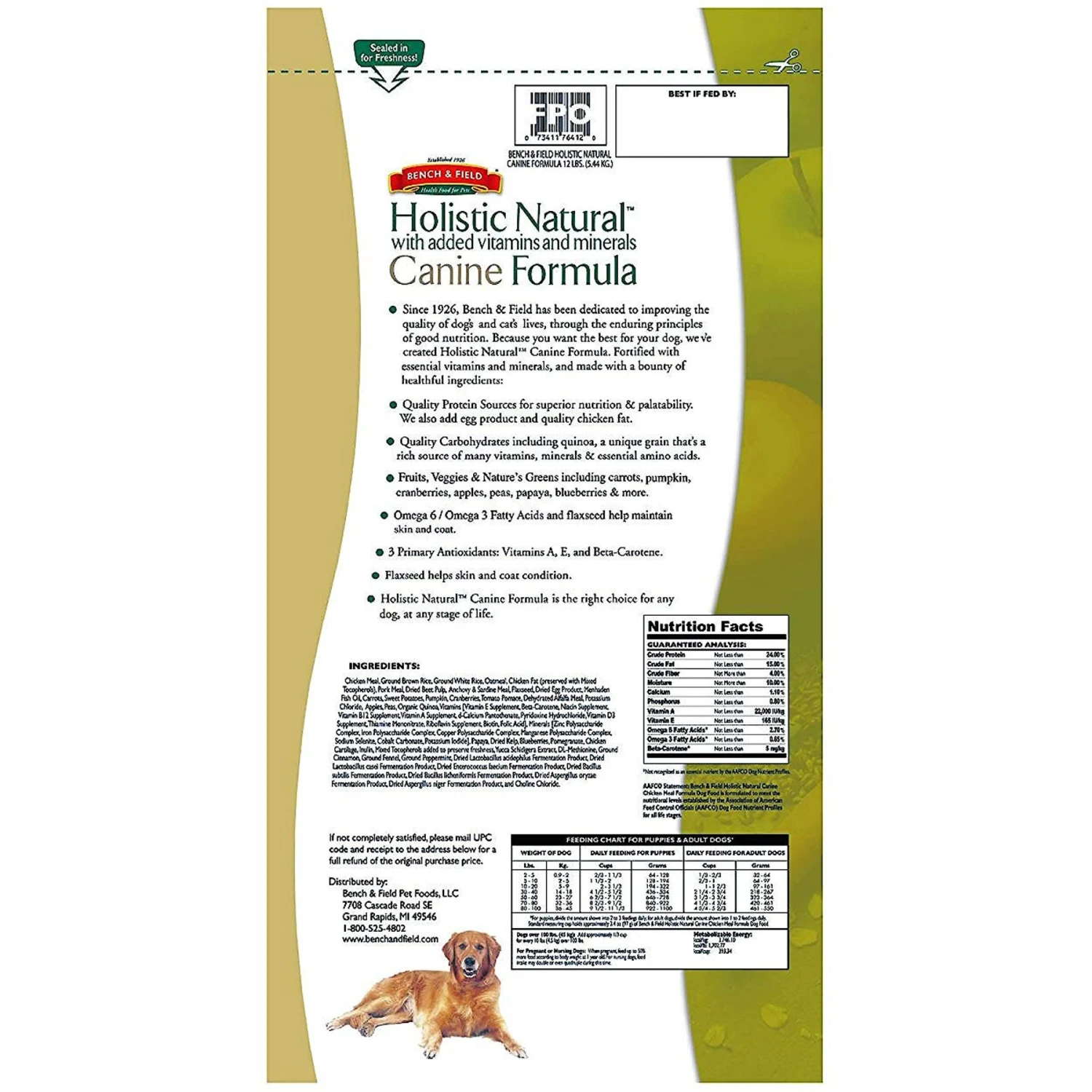 Bench & Field Holistic Natural Formula Dry Dog Food 2 Bench & Field Holistic Natural Formula Dry Dog Food - Image 2