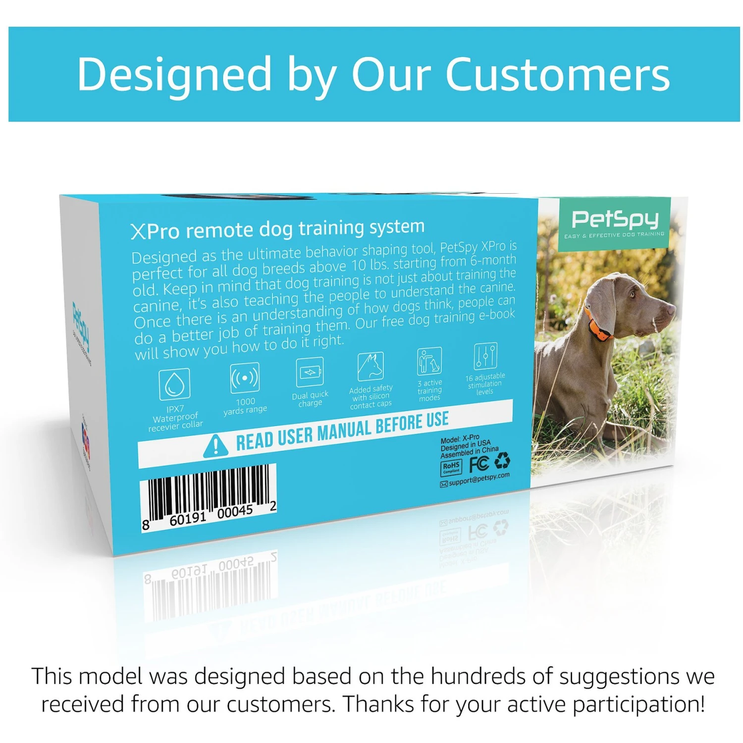 PetSpy XPro 1/2 Mile Waterproof Remote Dog Training Collar 5 PetSpy XPro 1/2 Mile Waterproof Remote Dog Training Collar - Image 5