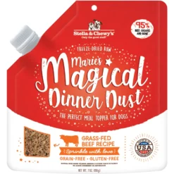 Stella & Chewy's Marie's Magical Dinner Freeze-Dried Raw Dust Grass-Fed Beef Dog Food Topper