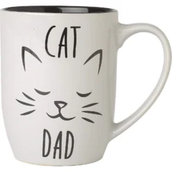 Pawsphoria Sales Store 3 PetRageous Designs "Cat Dad" Mug, Gray