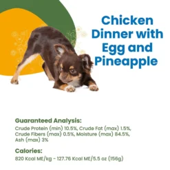 Almo Nature HQS Complete Chicken Dinner With Pineapple & Egg Canned Dog Food -Pawsphoria Sales Store 182885 PT4. AC SS1800 V1632848812