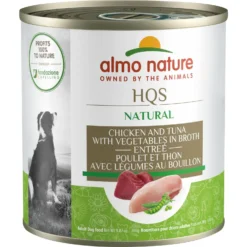 Almo Nature HQS Natural Chicken & Tuna With Vegetables Canned Dog Food