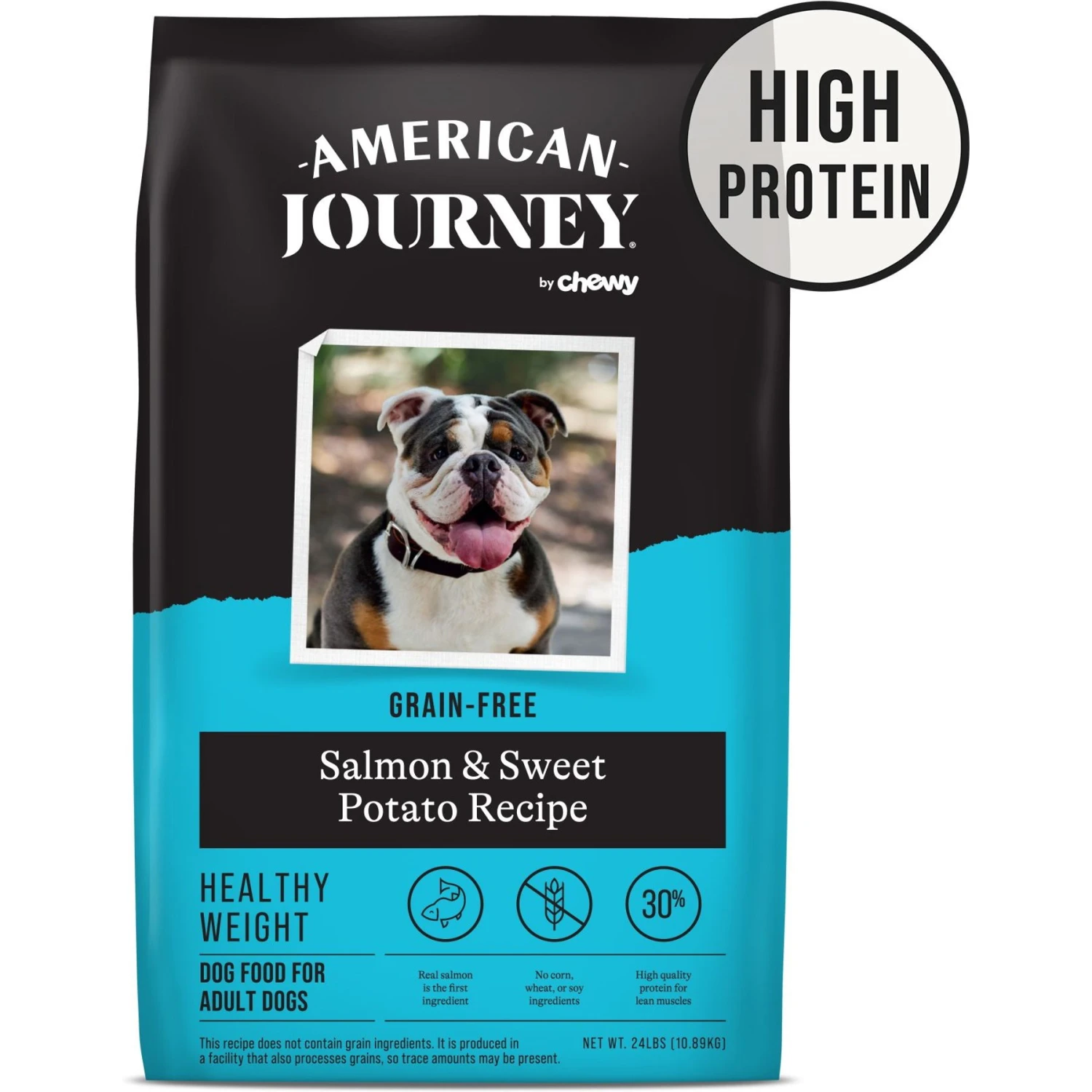American Journey Healthy Weight Salmon & Sweet Potato Recipe Grain-Free Dry Dog Food, 24-lb Bag 1 American Journey Healthy Weight Salmon & Sweet Potato Recipe Grain-Free Dry Dog Food, 24-lb Bag