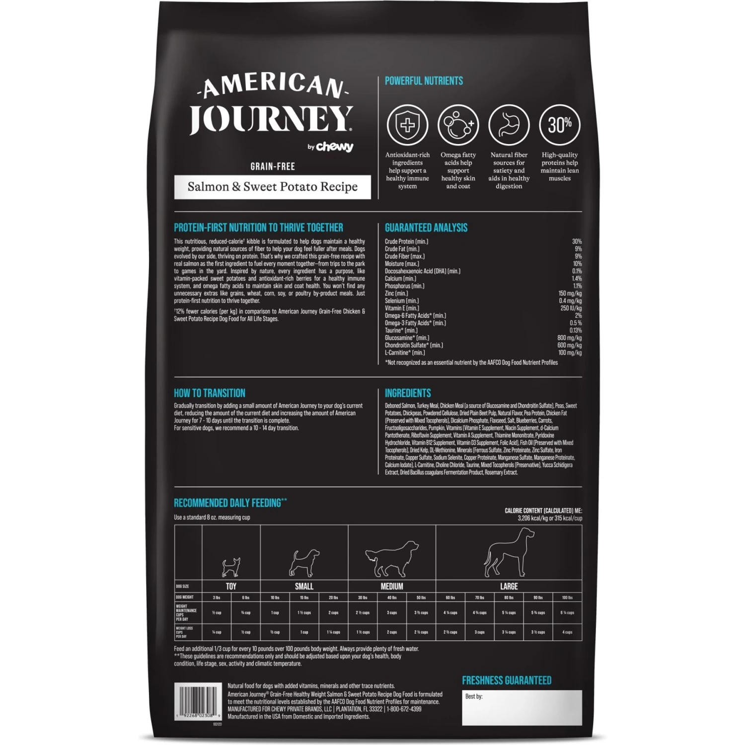 American Journey Healthy Weight Salmon & Sweet Potato Recipe Grain-Free Dry Dog Food, 24-lb Bag 2 American Journey Healthy Weight Salmon & Sweet Potato Recipe Grain-Free Dry Dog Food, 24-lb Bag - Image 2