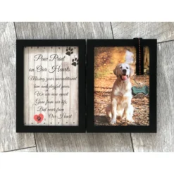 Pawprints Remembered Memorial Picture Frame With Ribbon & Tag -Pawsphoria Sales Store 183453 PT2. AC SS1800 V1564752720