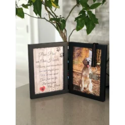 Pawprints Remembered Memorial Picture Frame With Ribbon & Tag -Pawsphoria Sales Store 183453 PT4. AC SS1800 V1564752475
