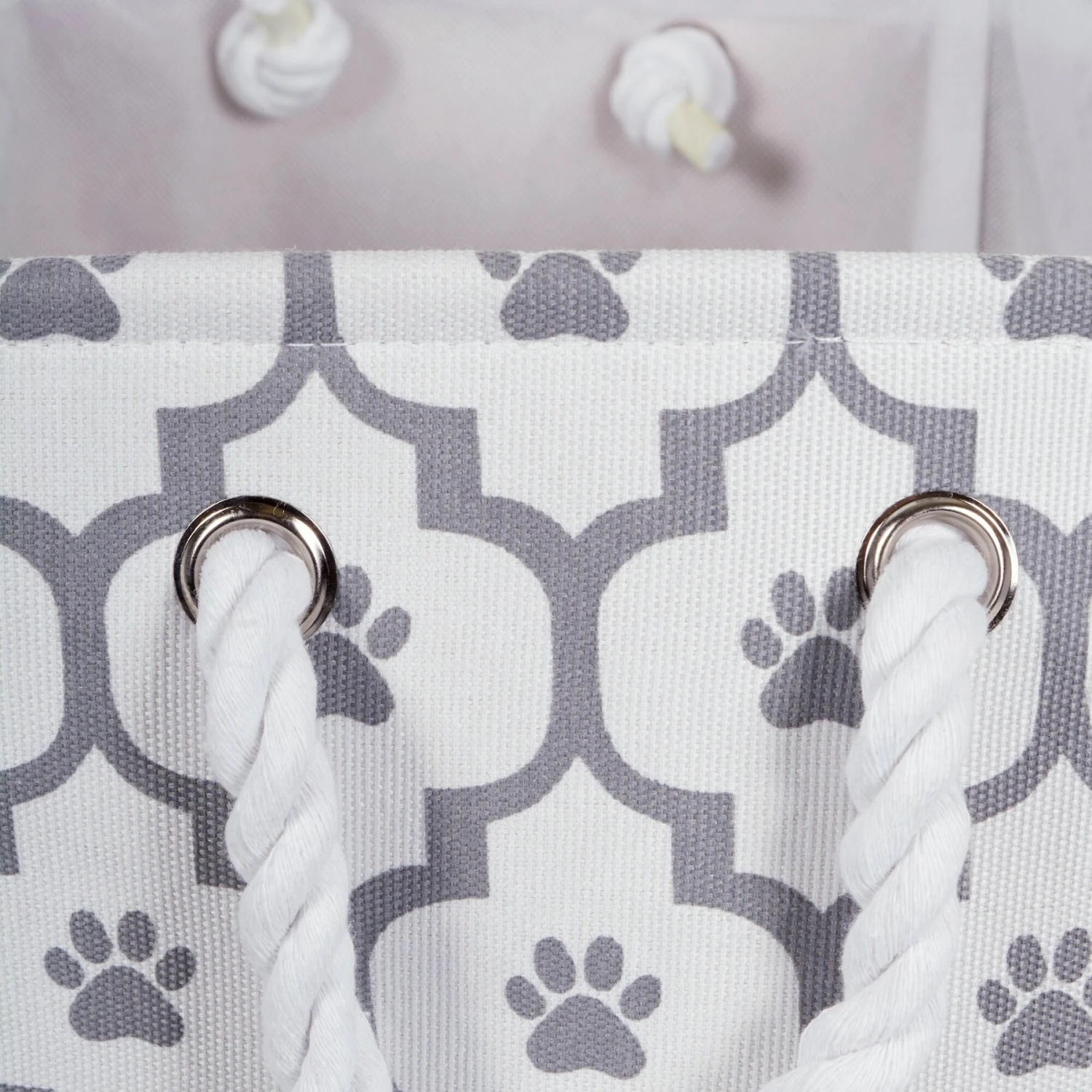 Bone Dry Paw Lattice Print Rectangle Dog Storage Bin 3 Bone Dry Paw Lattice Print Rectangle Dog Storage Bin - Image 3