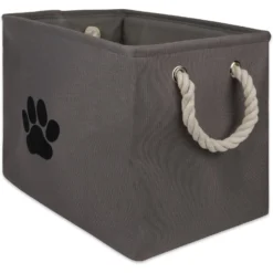 Bone Dry Paw Print Rectangle Dog Storage Bin